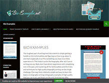 Tablet Screenshot of bioexamples.net